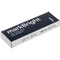 Флешка markBright с синей подсветкой